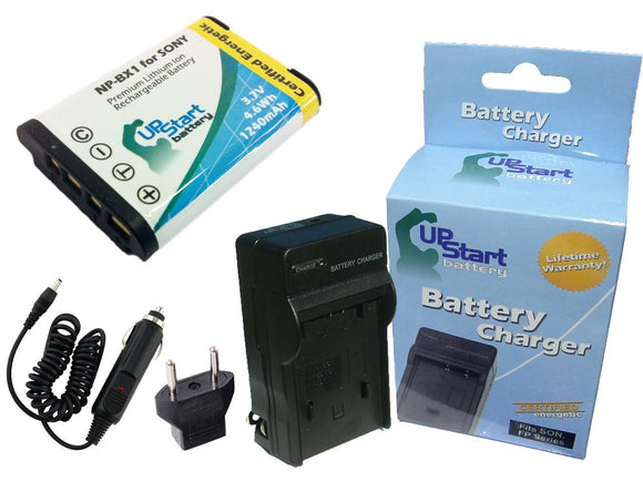Sony Cyber-shot DSC-RX1 Battery and Charger with Car Plug and EU Adapter
