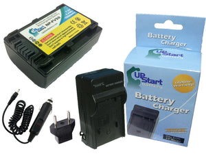 Sony HDR-CX12E Battery and Charger with Car Plug and EU Adapter (1050mAh, 7.2V, Lithium-Ion)