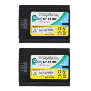 2-Pack NP-FZ100 Battery Replacement for Sony A9R Digital Camera