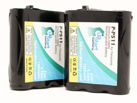 2x Pack - Panasonic P-P511 Battery