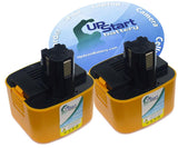 2-Pack Panasonic EY6406FQKW Battery (3500mAh, NI-MH, 12V)