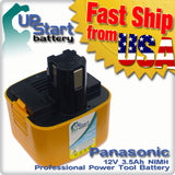 Panasonic EY9200B Battery (3500mAh, NI-MH, 12V)