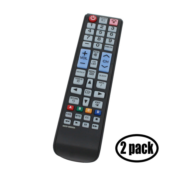 2 Pack Replacement for Samsung AA59-00600A TV Remote Control Works with Samsung UN32EH5000FXZA Television