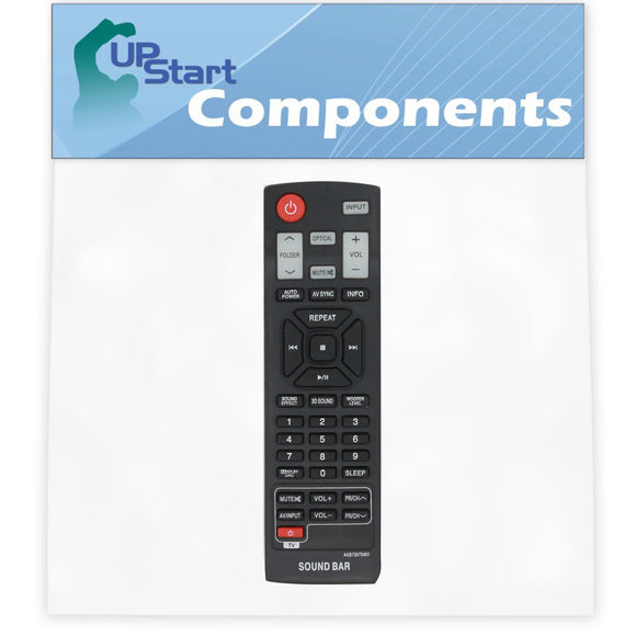 Replacement for LG AKB73575401 Remote Control Works with LG AKB73575401 Sound Bar Remote