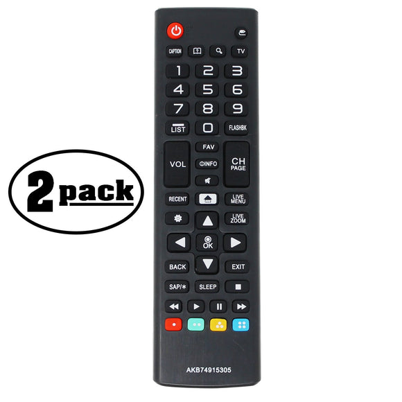 2-Pack Replacement 70UH6350 TV Remote Control for LG TV