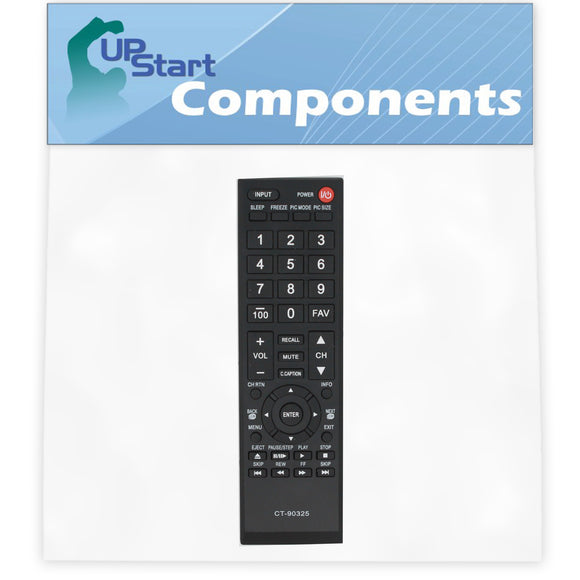 Replacement for Toshiba CT-90325 TV Remote Control Works with Toshiba 32L1400U Television