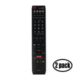 2 Pack Replacement Sharp GA890WJSA TV Remote Control for Sharp TH50PH10 Television