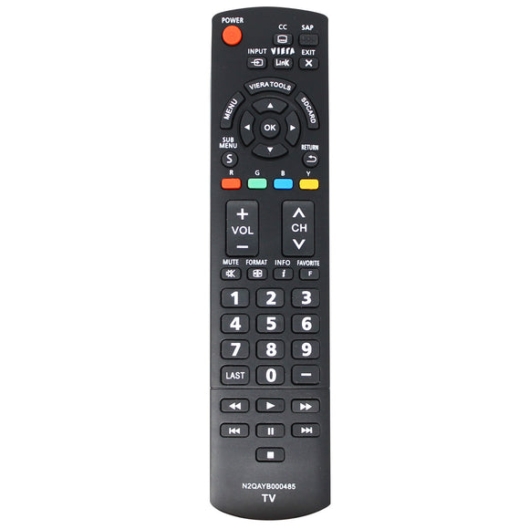 Replacement HDTV Remote for Panasonic N2QAYB000485 TV Remote Control