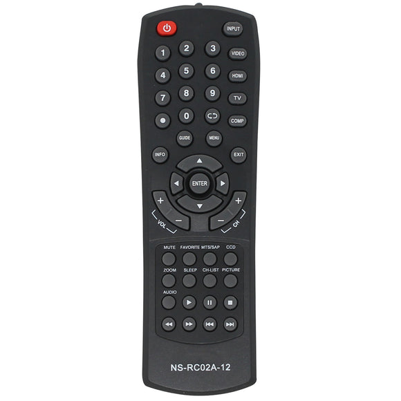 Replacement HDTV Remote for Insignia NSRC02A12 Remote Control