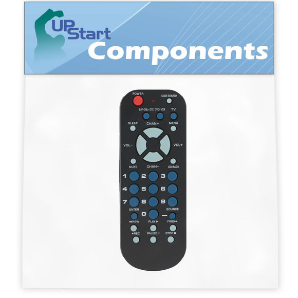 Replacement for RCA 3-Device Universal Remote Control Palm Sized - Works with Venturer Digital TV Converter Box - Remote Code 2454