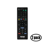 2 Pack Replacement Sony RMT-B119A Blu-Ray Disc Player Remote Control for Sony BDPBX510 Blu-Ray Disc Player