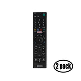 2 Pack Replacement Sony RMT-TX100U TV Remote Control for Sony PVGS35P Television