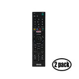 2 Pack Replacement Sony RMT-TX100U TV Remote Control for Sony KDL65W850C Television