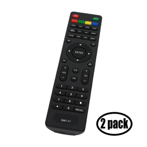 2-Pack Replacement for Westinghouse RMT17 TV Remote Control - Works with Westinghouse LD 2480, RMT 17, DW32H1G1, VR 3215, LD 3240, VR 2218, EW32S5KW, EW32S3PW, EW37S5KW, EU24H1G1, EW24T7EW TVs
