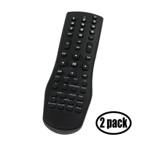 2-Pack Replacement for Vizio VR1 TV Remote Control - Works with Vizio VA26LHDTV10T, VW32L, VX37L, VX32L, VO420E, VO370M, VW26L, VX32L HDTV10A, VF550M, P50, GV42L, VX37L HDTV10A, VW32LHDTV40A TVs