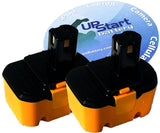 2-Pack Ryobi HP1441 Battery (1300mAh, NICD, 14.4V)