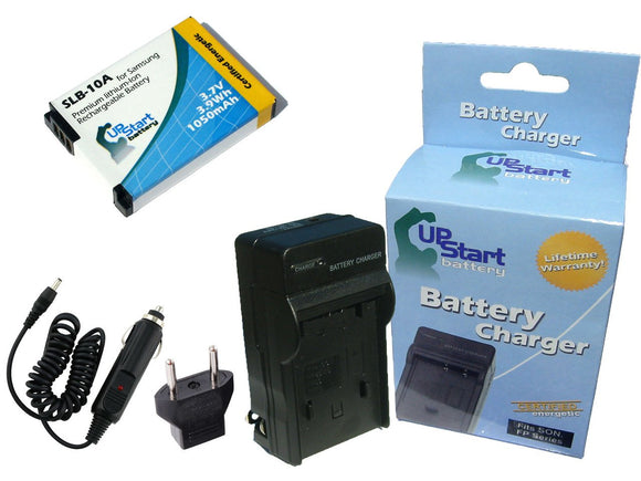 Samsung L210 Battery and Charger with Car Plug and EU Adapter
