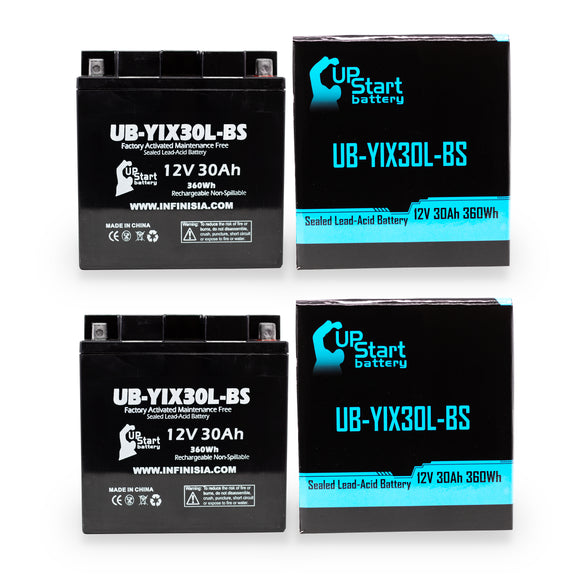 2-Pack Battery Replacement for Moto Guzzi Convert 1000 CC Motorcycle - 12V, 30AH
