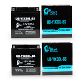 2-Pack Battery Replacement for Moto Guzzi Convert 1000 CC Motorcycle - 12V, 30AH