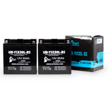 2-Pack Battery Replacement for 2004 Moto Guzzi Stone, EV 1100 CC Motorcycle - 12V, 30AH