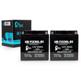 2-Pack Battery Replacement for 2017 Arctic Cat Wildcat Sport, Trail 700 CC UTV - 12V, 30AH