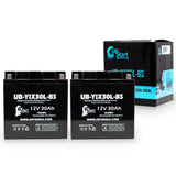 2-Pack Battery Replacement for 1971 BMW R60/6, R60/7 600 CC Motorcycle - 12V, 30AH