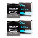 2-Pack Battery Replacement for 1980 BMW R75/7 750 CC Motorcycle - 12V, 30AH