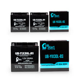 3-Pack Battery Replacement for 2009 Harley-Davidson FL, FLH Series (Touring) 1584 CC Motorcycle - 12V, 30AH