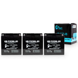 3-Pack Battery Replacement for 1987 BMW R100GS, PD, R, RS, RT 1000 CC Motorcycle - 12V, 30AH