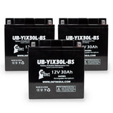 3-Pack Battery Replacement for 1979 BMW R100CS 1000 CC Motorcycle - 12V, 30AH