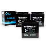 3-Pack Battery Replacement for 1982 BMW R100CS 1000 CC Motorcycle - 12V, 30AH