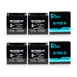 4-Pack Battery Replacement for 1976 BMW R90/6, R9OS 900 CC Motorcycle - 12V, 30AH