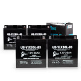 4-Pack Battery Replacement for Moto Guzzi Convert 1000 CC Motorcycle - 12V, 30AH