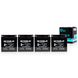 4-Pack Battery Replacement for 2005 Polaris Ranger 4x4, 500 CC UTV - 12V, 30AH