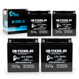 4-Pack Battery Replacement for 1975 BMW R75/6 750 CC Motorcycle - 12V, 30AH