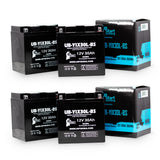 4-Pack Battery Replacement for 1970 BMW R90/6, R9OS 900 CC Motorcycle - 12V, 30AH