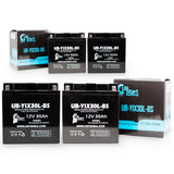4-Pack Battery Replacement for 1979 BMW R75/7 750 CC Motorcycle - 12V, 30AH