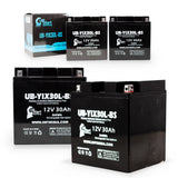 4-Pack Battery Replacement for 2002 Harley-Davidson FL, FLH Series (Touring) 1450 CC Motorcycle - 12V, 30AH