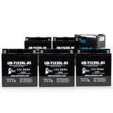 5-Pack Battery Replacement for 2012 Polaris Wide Track 600 CC Snowmobile - 12V, 30AH