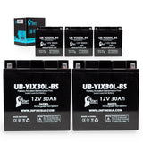 5-Pack Battery Replacement for 1994 BMW K75, RT 750 CC Motorcycle - 12V, 30AH