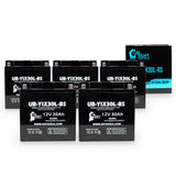 5-Pack Battery Replacement for 2006 Polaris Sportsman EFI 500 CC ATV - 12V, 30AH
