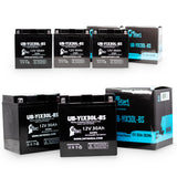 5-Pack Battery Replacement for 1976 BMW R75/6 750 CC Motorcycle - 12V, 30AH