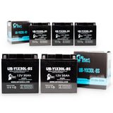 5-Pack Battery Replacement for 1974 BMW R90/6, R9OS 900 CC Motorcycle - 12V, 30AH