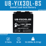 4 Pack Replacement for YIX30L-BS Battery 12V 30AH SLA