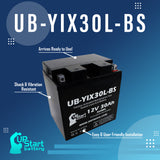 2-Pack Battery Replacement for 1981 BMW R80/7, R80RT 800 CC Motorcycle - 12V, 30AH