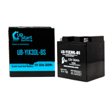 Battery Replacement for 2009 Polaris Ranger 6x6, 4x4, 700 CC UTV - 12V, 30AH