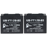 2-Pack Battery Replacement for 2012 Triumph America 865 CC Motorcycle - 12V, 10AH
