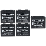 5-Pack Battery Replacement for 2007 Ducati 1098 1098 CC Motorcycle - 12V, 10AH