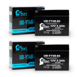 2-Pack 2009 Yamaha SR400 400CC Motorcycle Battery Replacement - 12V, 2.3Ah