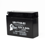2-Pack 2006 Yamaha TTR90E Electric Start 90CC Motorcycle Battery Replacement - 12V, 2.3Ah